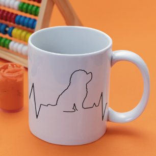 Funny Heartbeat Line Art Valentijnsdag Cute Gift Koffiemok