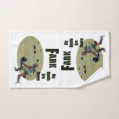 Funny Heavy Lawn Bowls Design, Hand Towel Handdoek (Handdoek)