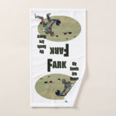 Funny Heavy Lawn Bowls Design, Hand Towel Handdoek (Handdoek)