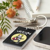 Funny Heavy Metal Unicorn Sleutelhanger (Voorkant Rechts)