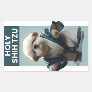 Funny Heilige Shi Tzu Dog Sticker