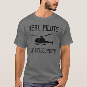 Funny Helicopter Piloot Gift for Men Women Flight  T-shirt