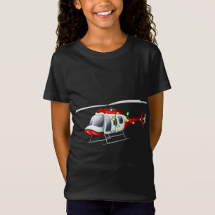 Funny Helikopter Lover Xmas Santa Hat Helikopter C T-shirt