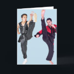 FUNNY HELLO MARTIAL ARTS KARATE GREETING CARTE<br><div class="desc">BONJOUR "SALUT !" CARTE KARATE</div>