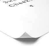 Funny Hello Sweet Cheeks Bathroom Poster (Coin)