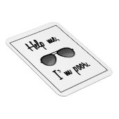 Funny Help me, ik ben een slechte zonnebril. Magneet (Rechterzijde)