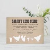 Funny Hens Night Bachelorette Invitation (Debout devant)