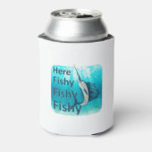 Funny here Fish Fishy Sailfish Blikjeskoeler (Blikje Achterkant)