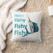 Funny here Fish Fishy Sailfish Kussen (Deken)