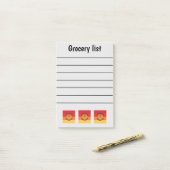Funny Herfst Grocery List Post-it® Notes (Op bureau)