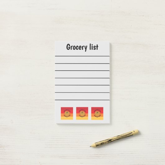 Funny Herfst Grocery List Post-it® Notes (Op bureau)