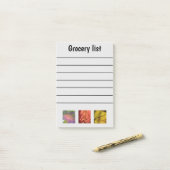 Funny Herfst Grocery List Post-it® Notes (Op bureau)