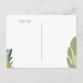 Funny Hermit Crab Hallo Briefkaart (Achterkant)