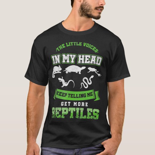 Funny Herping Haal meer reptielenfokker T-shirt (Voorkant)