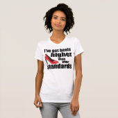 Funny high-heel citaat t-shirt (Voorkant volledig)
