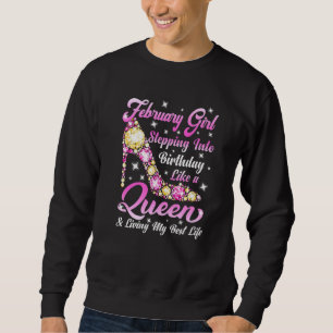 Funny High Hiel A Queen werd geboren in februari H Trui
