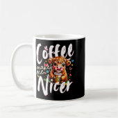 Funny Highland Cow Coffee Makes Me Nicer Quote Hum Koffiemok (Links)