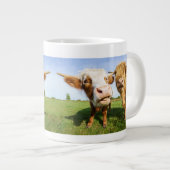 Funny Highland Koeien Extra Grote Beker (Voorkant rechts)