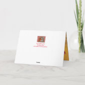 Funny Highland Steer Carte de Noël (Dos)