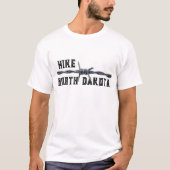 Funny Hike "your state" en Barbed Wire T-Shirt (Voorkant)