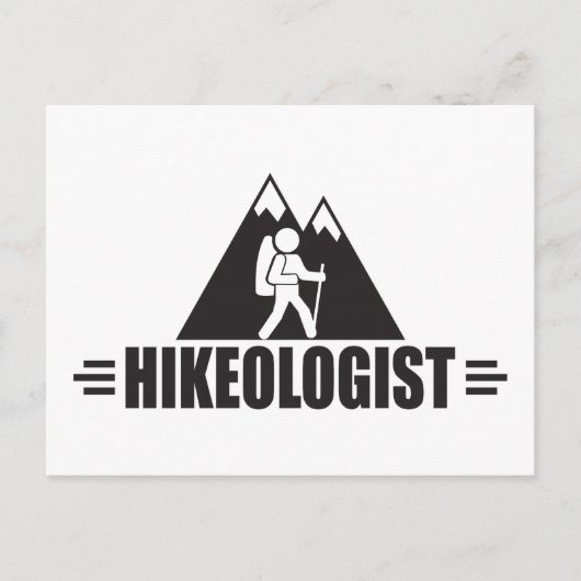 Funny Hiking Briefkaart (Voorkant)
