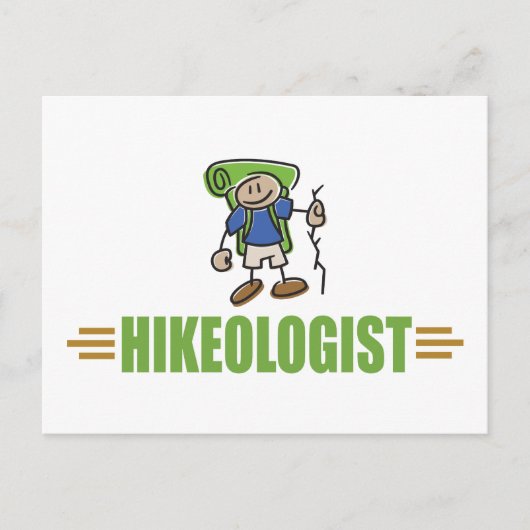 Funny Hiking Briefkaart (Voorkant)