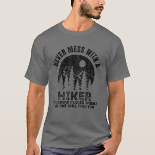 Funny Hiking Gift for Hiker Natuur Mountains Outdo T-shirt