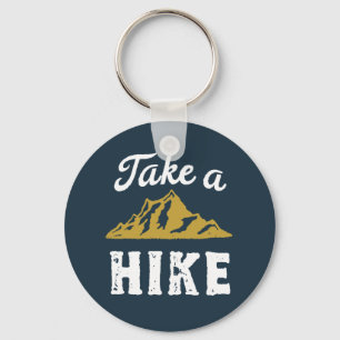 Funny Hiking Pun Hiker neemt een  Hike Retro aan Sleutelhanger
