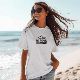 Funny Hiking Shirt Geen Signaal Geen Probleem zwar