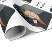 Funny Hillary "Scary Plotter"-pakpapier Cadeaupapier (Rol Hoek)