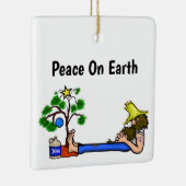 Funny Hillbilly en Santa Moonshine Ornament (Rechts)