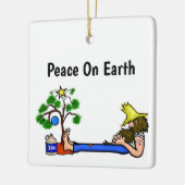 Funny Hillbilly en Santa Moonshine Ornament (Links)