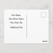 Funny Hip and Cool Cat Moving Briefkaart (Achterkant)