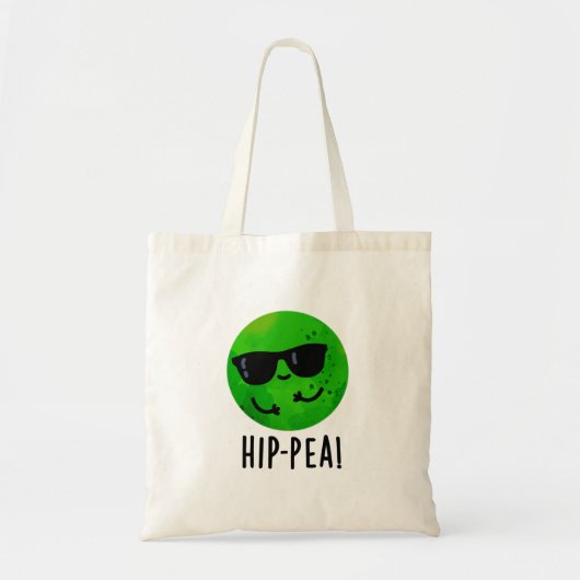 Funny Hip Pea Pun Tote Bag (Voorkant)