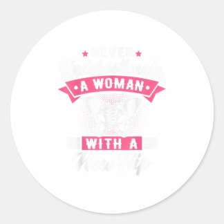 Funny Hip Replacement Hip Surgery Recov Ronde Sticker