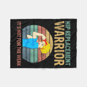 Funny Hip Replacement Warrior New Prosthetic Women Fleece Deken (Voorkant (Horizontaal))