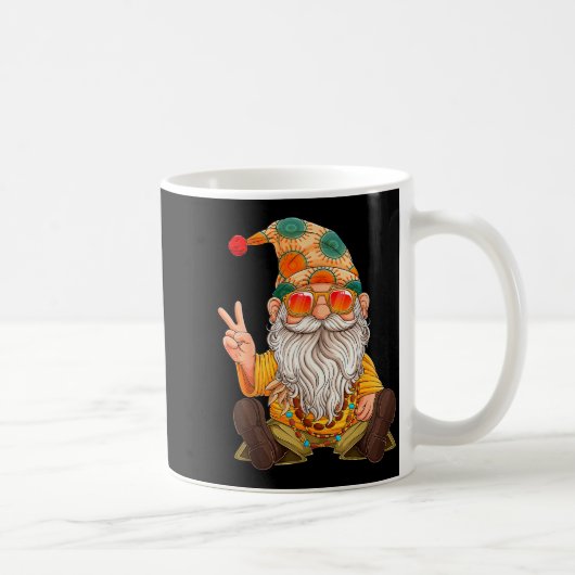 Funny Hipe Gnome Peace Sign Gnomes Lovers Men Wome Koffiemok (Rechts)