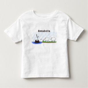 Funny hippo birdie twee ooien kinder shirts