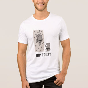 Funny Hippo Hip Trust T-Shirt voor de sportschool