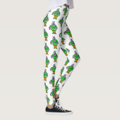 Funny hippo soccer player cartoon leggings (Rechts)
