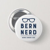 Funny Hipster Bernie Sanders voor President 2020 Ronde Button 5,7 Cm (Voorkant /achterkant)