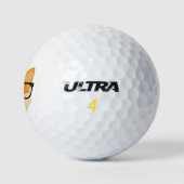 Funny Hipster Corgi Golfballen (Logo)