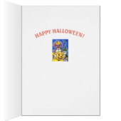 FUNNY HISS N'FITZ HALLOWEWEEN CHATS GREETING CARD  (Intérieur (Droit))