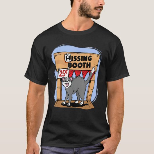 Funny Hissing Booth Kitten Kitty Cat Furdad T-shirt (Voorkant)