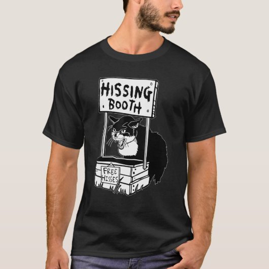 Funny Hissing Booth Kitten Kitty Cat Furdad T-shirt (Voorkant)