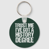 Funny History Afstuderen Historian Degree Quote Sleutelhanger (Achterkant)
