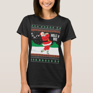 Funny Ho Ho Ugly Santa Golf met Kerstmis J T-shirt