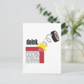 Funny Hockey Briefkaart (Staand voorkant)