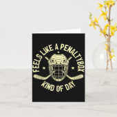 Funny Hockey Feels Like A Penalty Box Kind Of Day Kaart (Gele Bloem)