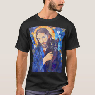 Funny Hockey Jesus Saves Goalie T-shirt
